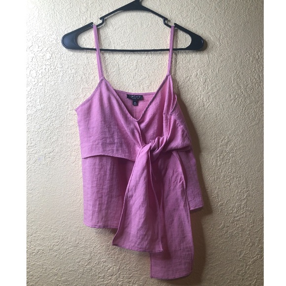 Topshop Tops - Topshop Chrissie Tie Detail Camisole